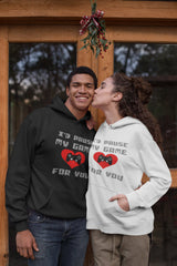 Gamer shirt I'd Pause My Game For You gaming fun valentine Love Gift Video Game Hoodie