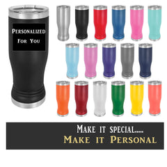 DILF,funny fathers day,Personalized Pint Glass,Insulated 20 oz Pilsner Tumbler,Devoted dad, Fathers Day,Funny Dad gift, can customize