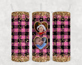 Skinny Tumbler personalized with pictures! 20 oz. water bottle with straw gift for her, grandma daughter, wife, mothers day Birthday gift