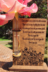 Unique Bud Vase Personalized with quote, song or picture, gift, Wedding, engagement, pet loss, Birthday, rainbow bridge, memorial gift,
