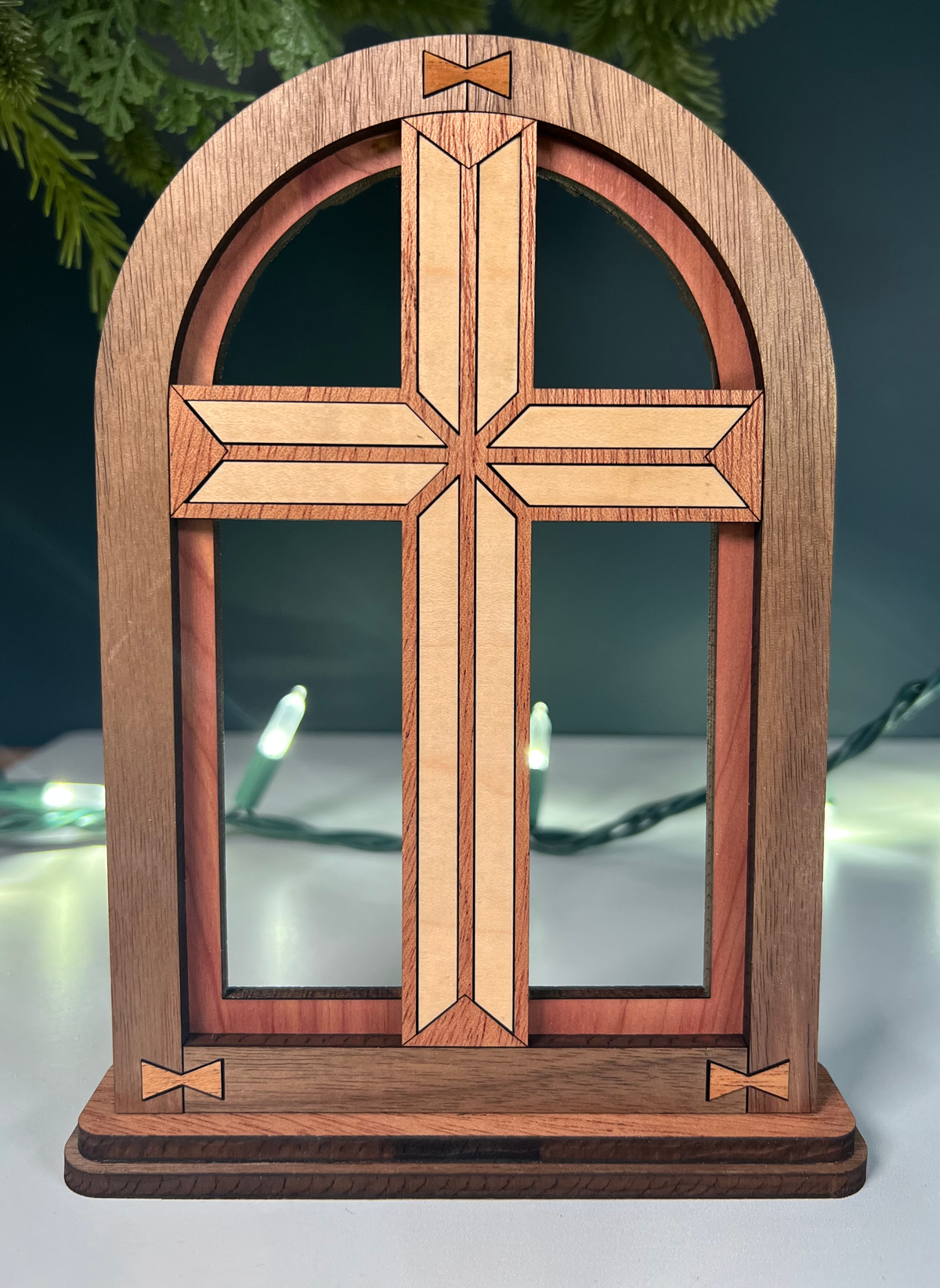 wood arch cross