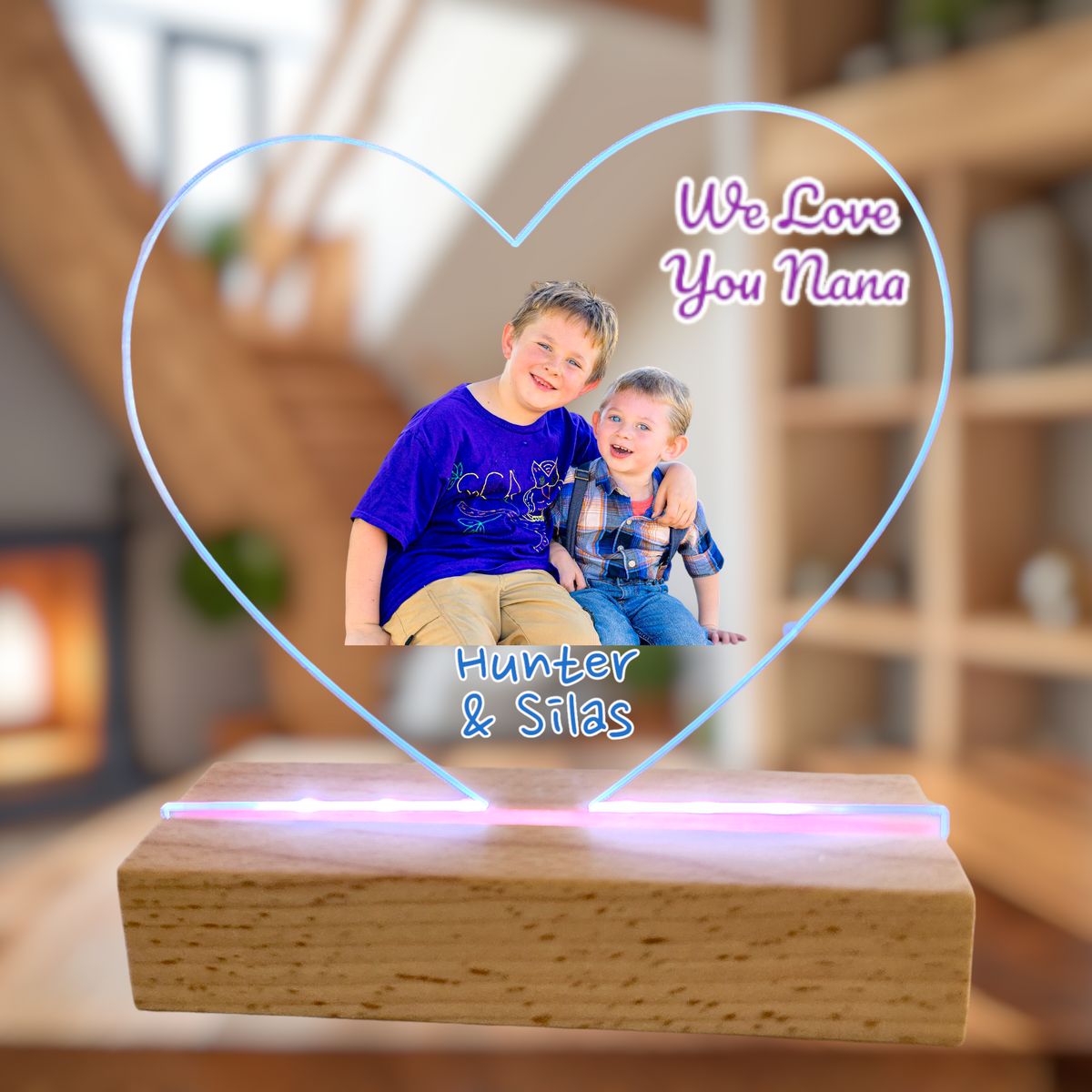 Custom Mothers day LED light, Children Gift to MOM, Nana, Grandma,Abuela,Gigi.  Makes a beautiful gift for mothers day or birthday