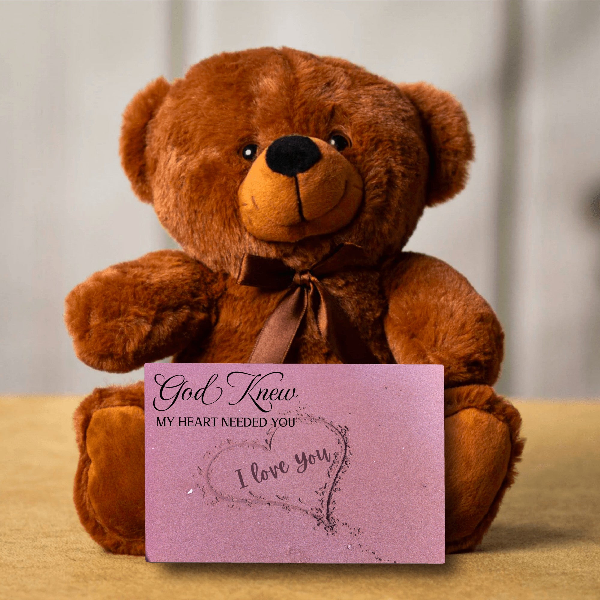 Teddy Bear with Love Note, Personalized