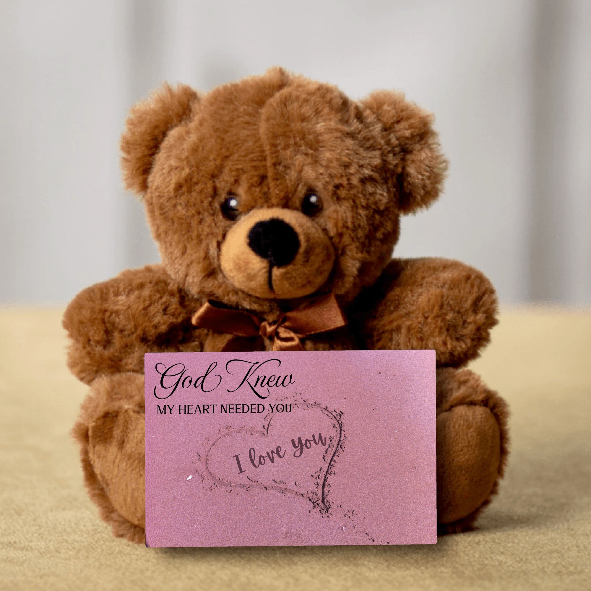 Teddy Bear with Love Note, Personalized