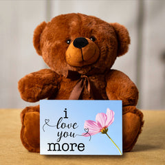 Teddy Bear with Love Note, Personalized Great Valentines, birthday, I love you gift