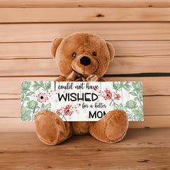 Dandelion Wishes Teddy Bear for Mom. Great Mothers day gift, can be personalized , or changed to Grandma, Meemaw, or any other name you like