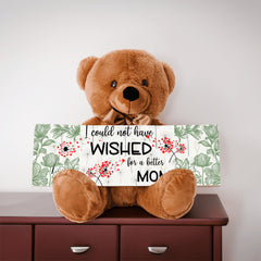 Dandelion Wishes Teddy Bear for Mom. Great Mothers day gift, can be personalized , or changed to Grandma, Meemaw, or any other name you like