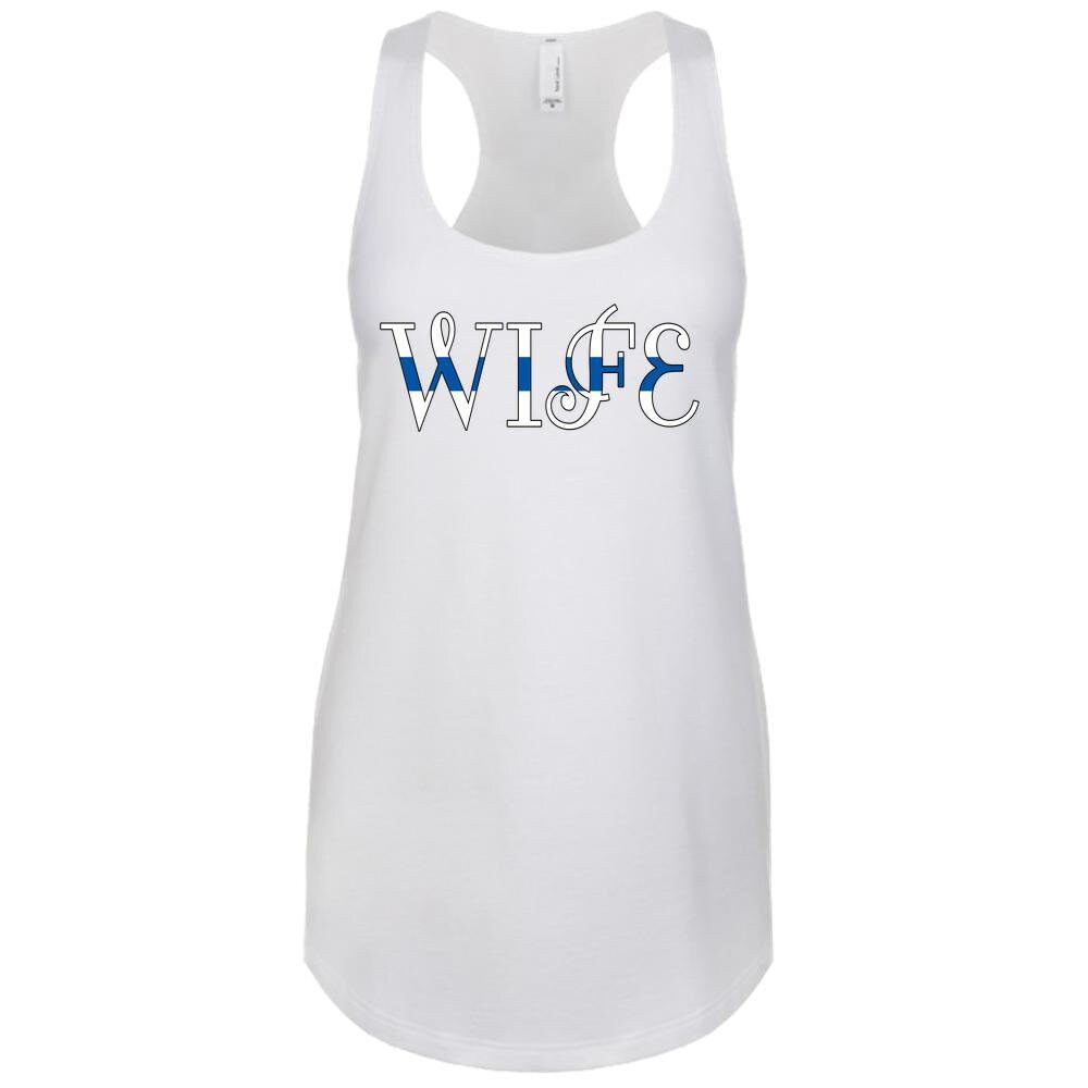 Thin Blue Line Wife next level tank