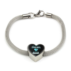 There's This Boy Who Stole my Heart he Calls me Mom Bracelet Engraved For new moms gift for expecting mothers from Husband Mothers Day