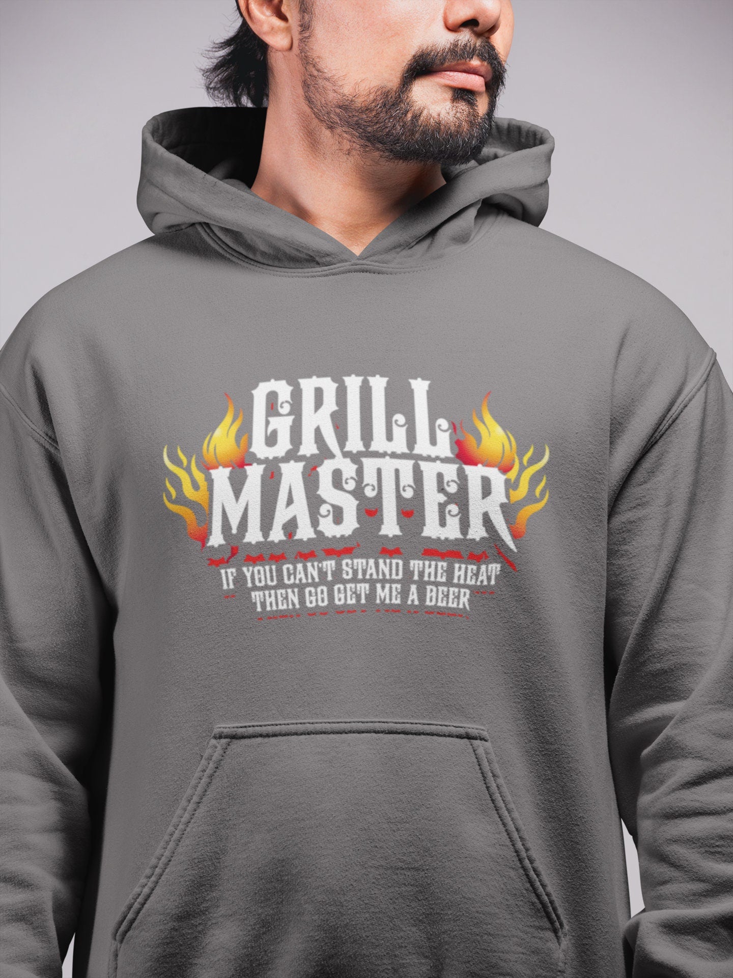 Grill-master If You Can't Stand the Heat Bring Me A Beer BBQ Grill Gift Dad Brother Uncle Son Husband Hoodie