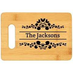 Personalized Cutting Board, Wedding Gift, Family Last Name Laser engraved