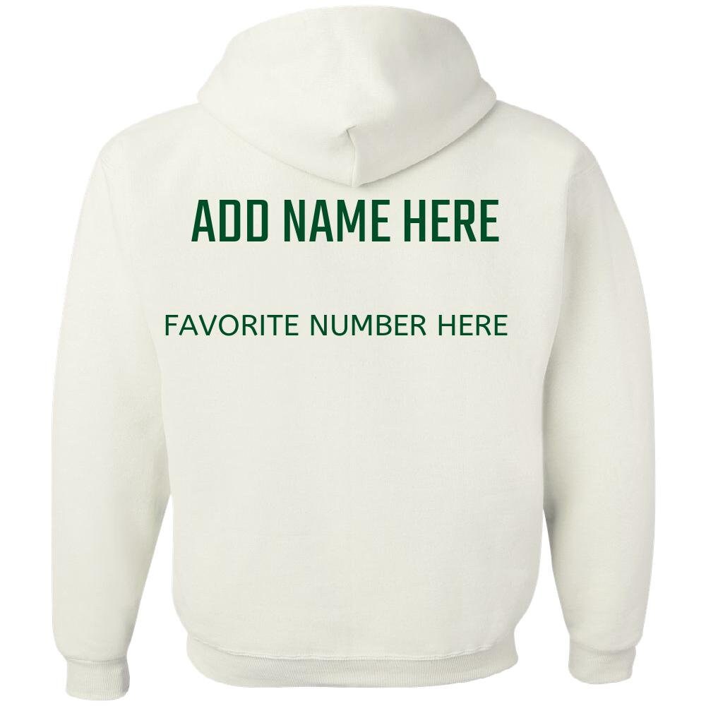 Team Pride Green Gold and White Adult Hoodies