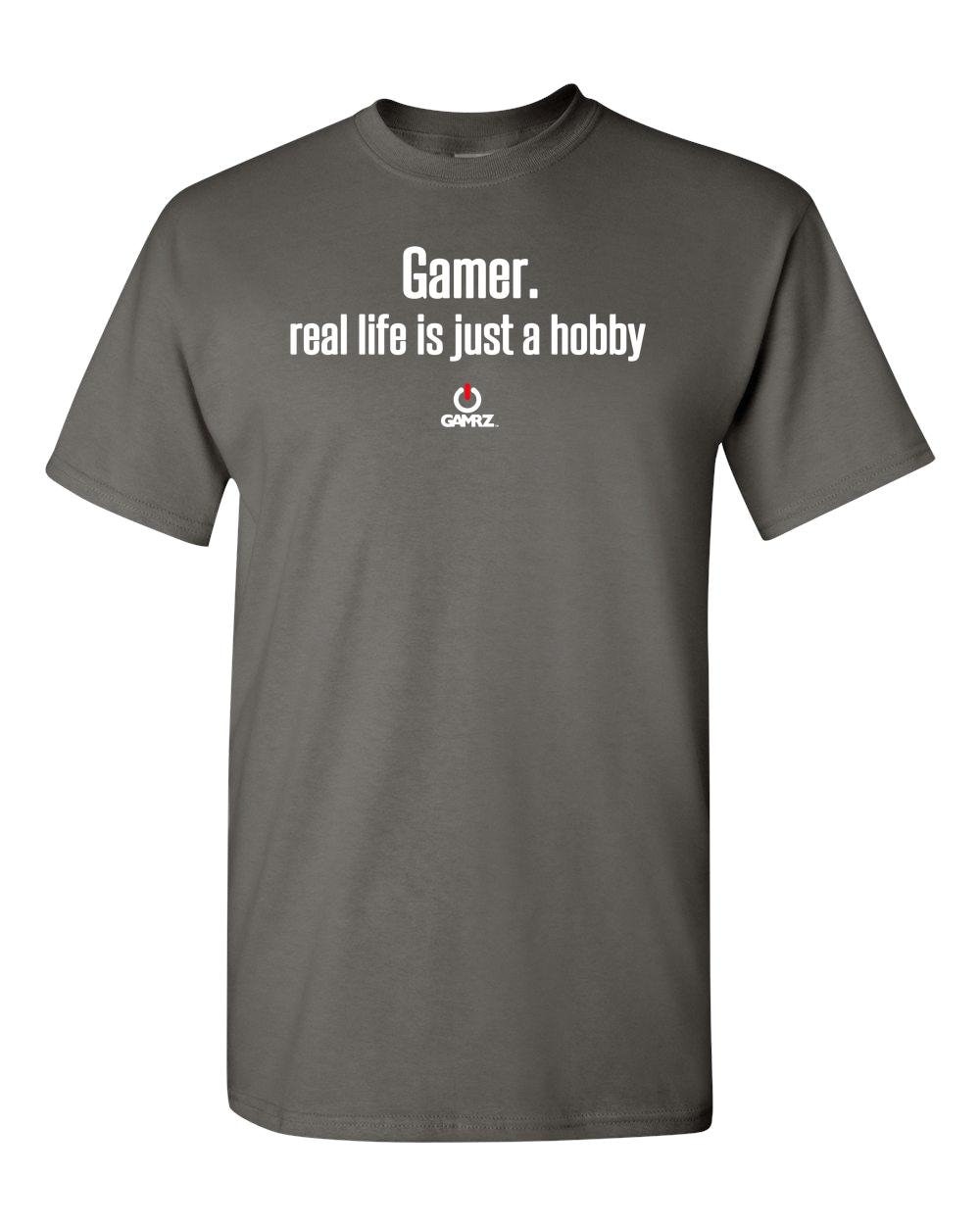 Gamer: Real Life is Just a Hobby  Gamer Video Gamer Fun T-Shirt Gift For Him Gamer gift gift for her gift under 25 funny Video game shirt