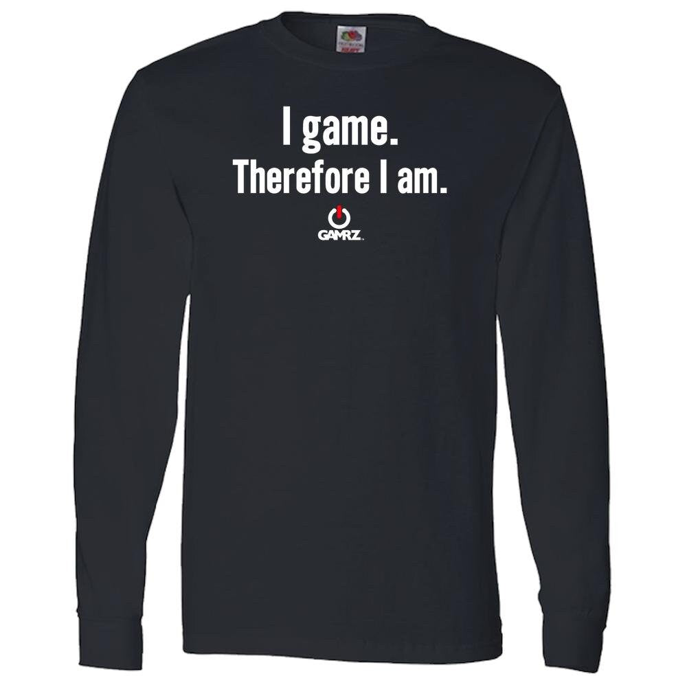 I Game Therefore I Am Gamer video gamer Shirt Hoodie Gift for Gamer Funny Video Shirt gamer girl gamer gift under  50 dollars