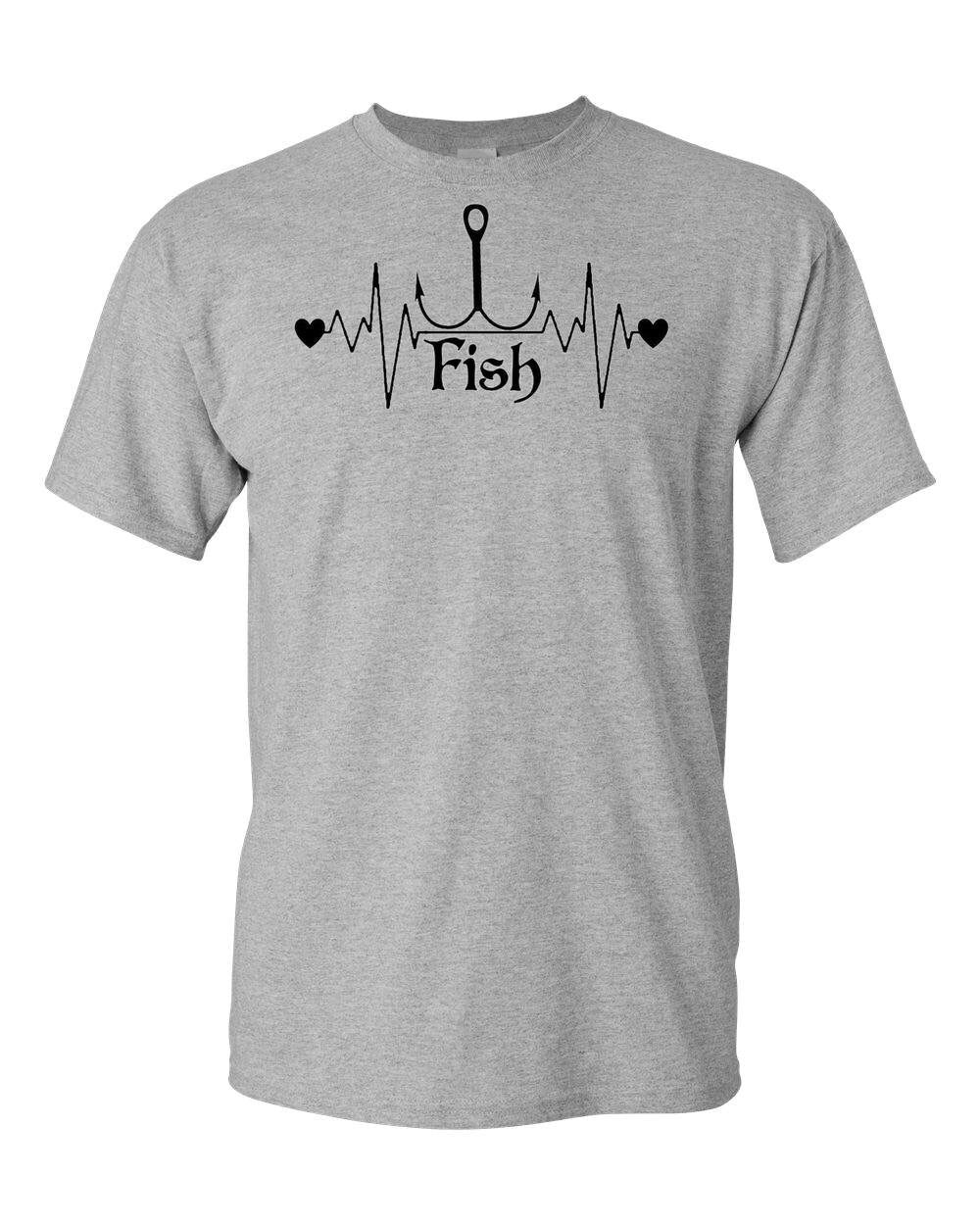 Life is Fishing T-Shirt Fishing shirt fishing heartbeat for Fly fishing Bass Trout T-shirt holiday gift Birthday fathers day gift fisherman