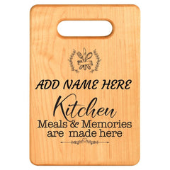 Custom Design Personalized Cutting Board Mothers Day Gift Idea Grandma Gift - Maple Wood Laser Engraved