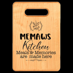 Custom Design Personalized Cutting Board Mothers Day Gift Idea Grandma Gift - Maple Wood Laser Engraved