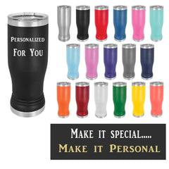 Personalized Beer Pint Glass,Custom Insulated Pilsner,Fathers Day gift,Personalised gift drink tumbler,gift for him,many colors options