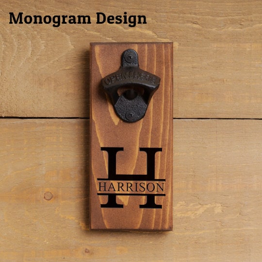 Personalized Wood Bottle Opener, Best Dad in Galaxy, Dad, Groomsmen, Groom, Friend, Brother, Sister, Man Cave