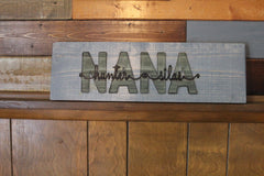 Wood Sign Personalized with Names for Grandma Laser Engraved Customized gifts, Unique and Special Valentines, anniversary, Wedding, birthday