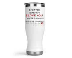 Cock is a Bonus Funny Lover drinkware Mug, Pilsner, Coffee mug, travel cup