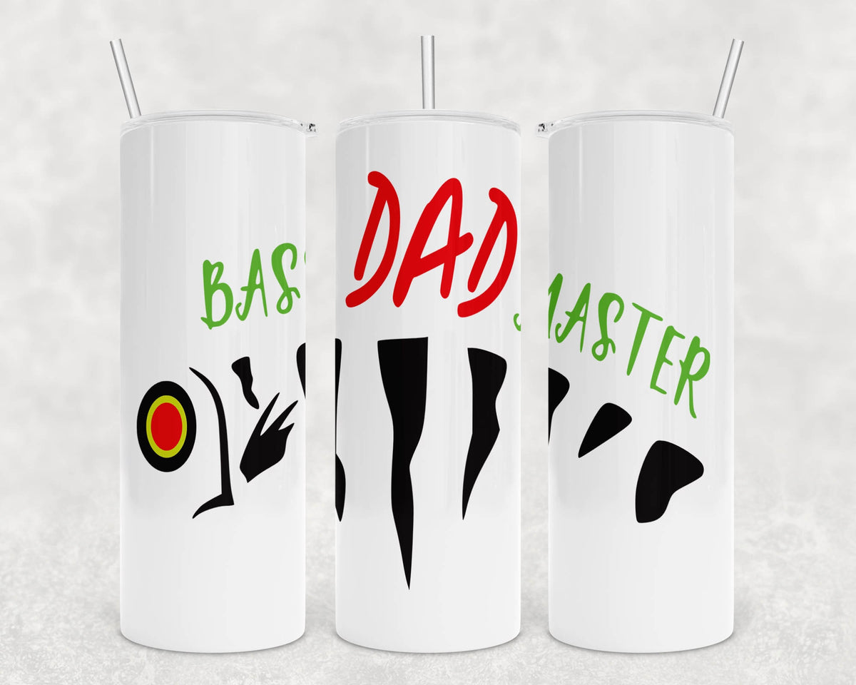 Skinny Tumbler fishing Dad Gift! Bass 20oz personalized perfect gift for fisherman Husband, Dad