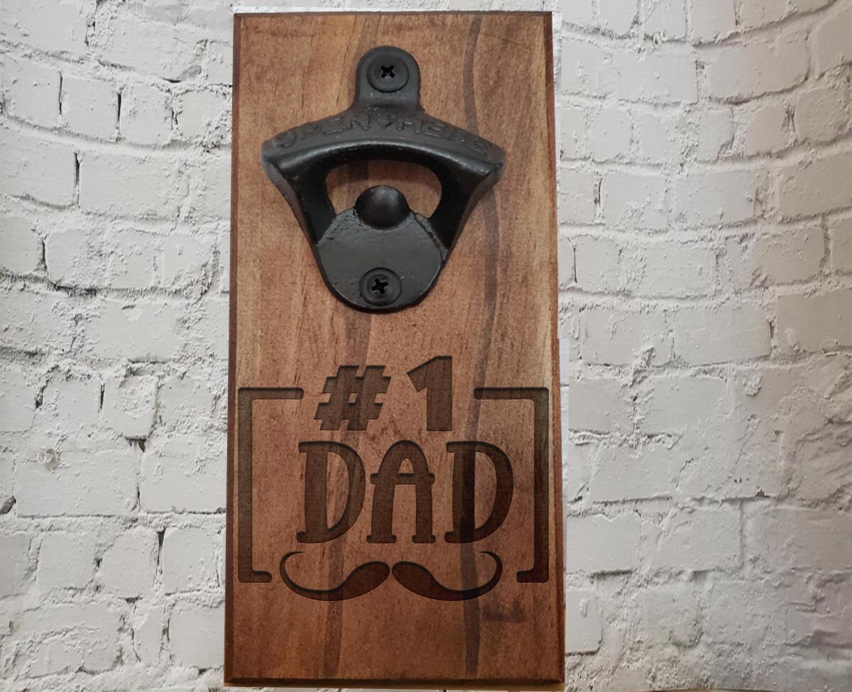 Personalized Wood Bottle Opener, Welcome forest design, Customized gift for Dad, Groomsmen, Groom, Friend, Brother, Sister, Man Cave