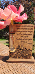 Test Tube Bud Vase Personalized with quote, song, picture, memorial gift, Mom gift, Wedding, engagement, pet loss, Funeral, rainbow bridge