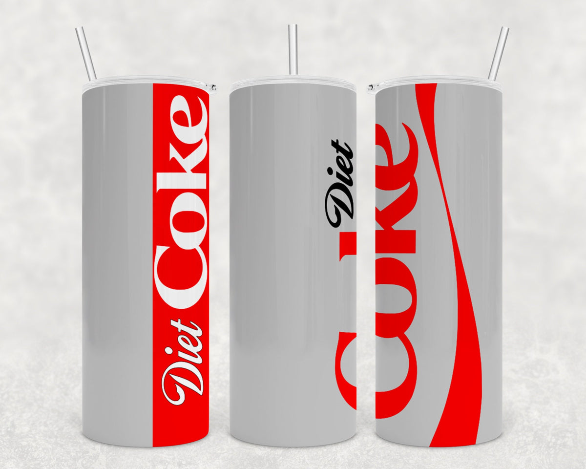 Diet Coke Skinny Tumbler 20 ounce  for Diet Coke Lovers, 20 oz tumbler