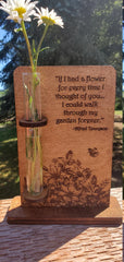 Test Tube Bud Vase Personalized with quote, song, picture, memorial gift, Mom gift, Wedding, engagement, pet loss, Funeral, rainbow bridge