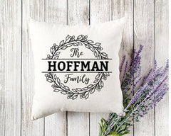 Pillow Personalized with your names, Holiday gift, Birthday, Wedding Gift, Anniversary, engagement, Christmas