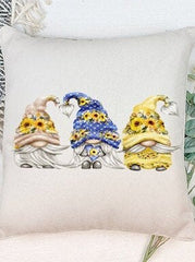 Gnomes! Pillow can be Personalized with names, saying etc, Holiday gift, Birthday, Wedding Gift, Anniversary, engagement, Christmas