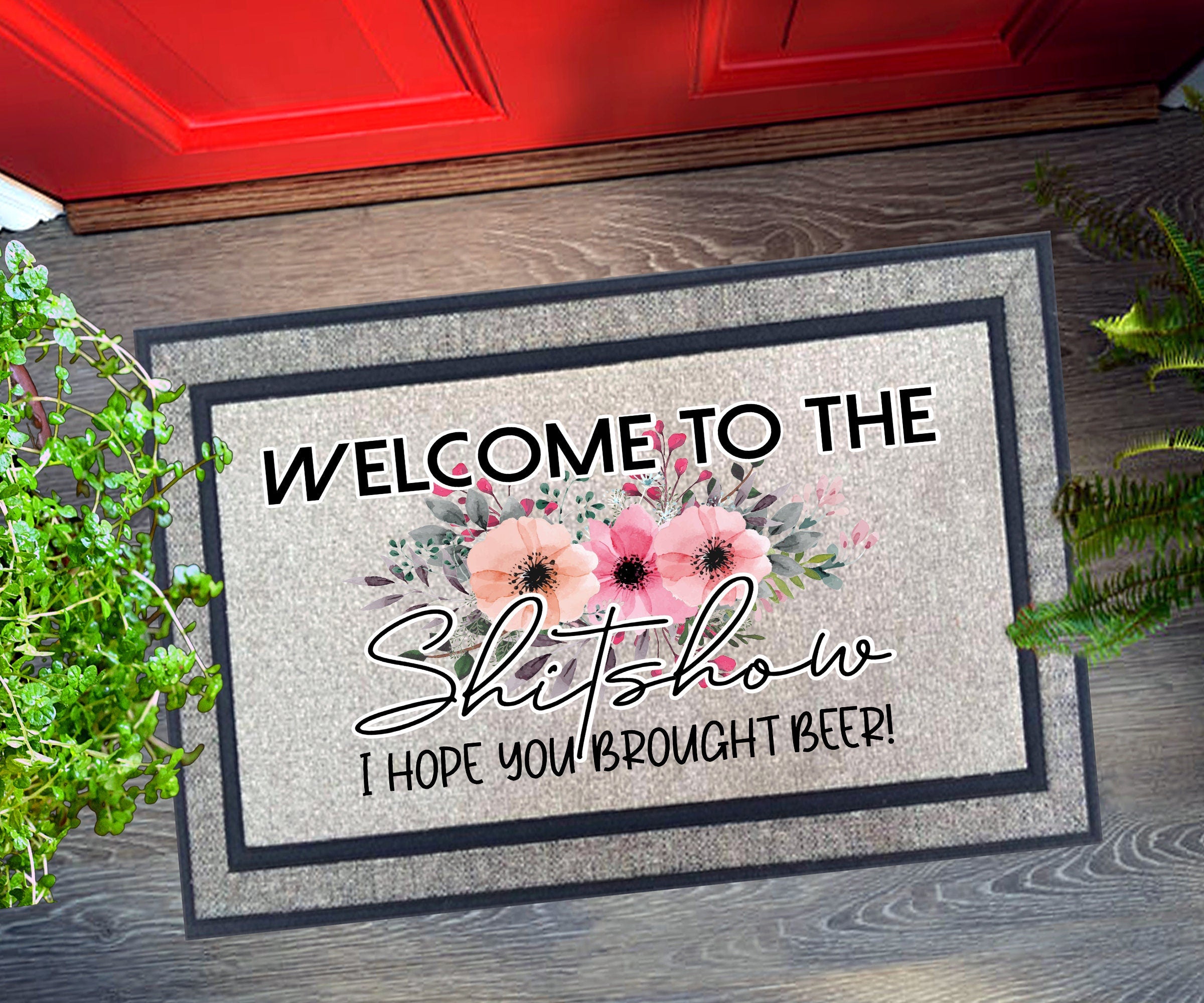 Door Mat Personalized doormat for all seasons